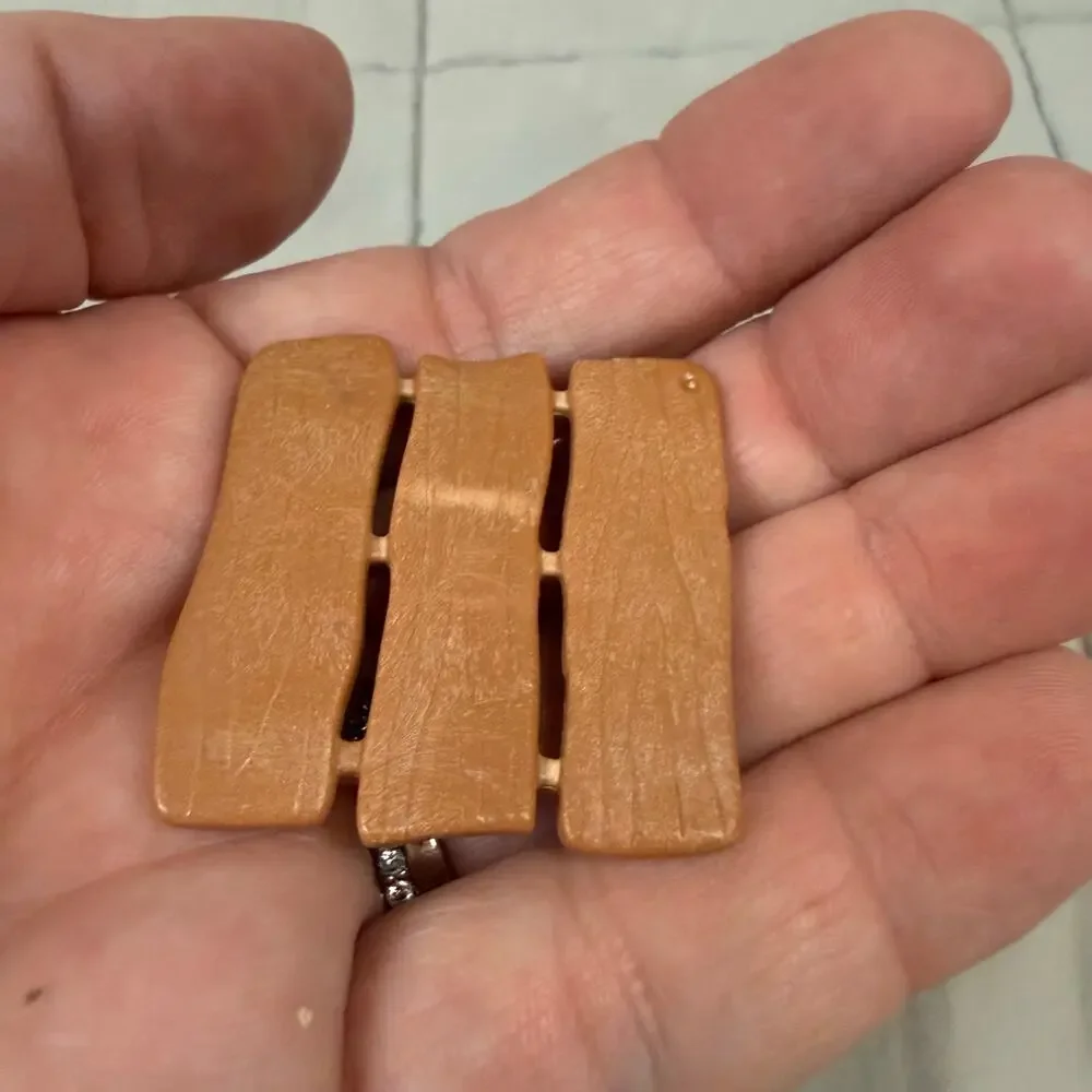 Playmobil Light Brown Barrel Table Board Cover Replacement Piece Part